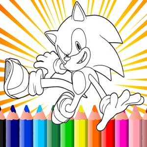 Coloring book for Sonic