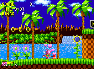 Amy Rose in Sonic 1